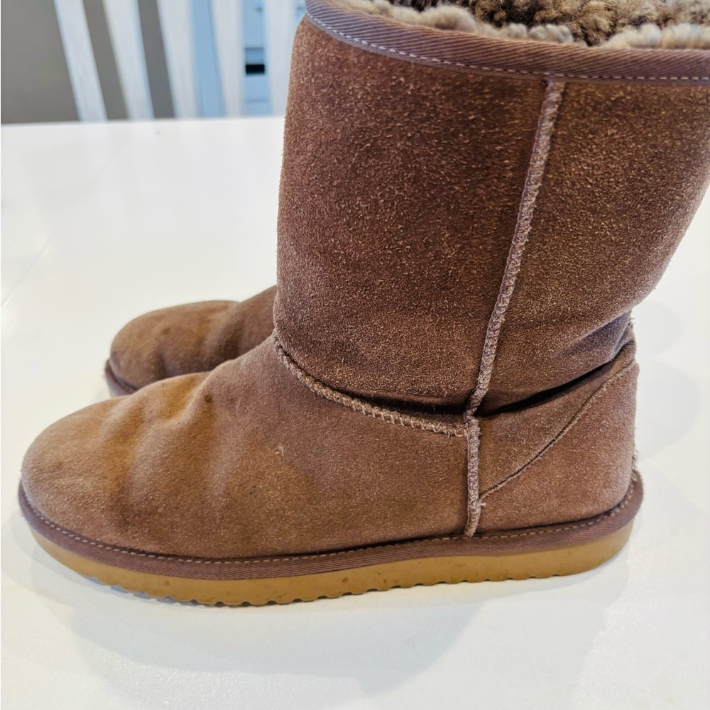 UGGS Koolaburra Chestnut Suede Ankle Boots size 10 - Picture 5 of 9